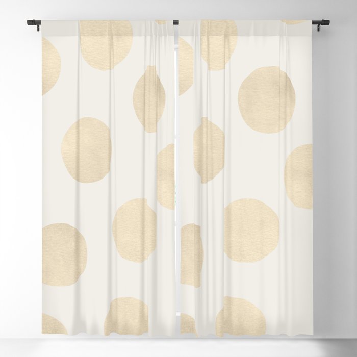 Gold Polka Dots Blackout Curtain By, Gold Polka Dot Sheer Curtains