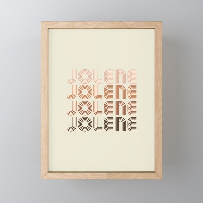 Jolene - Dolly Parton Framed Mini Art Print