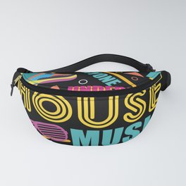 House Music Old School Vintage Design Fanny Pack | Musicstyle, Rave, Gift, Dj, Clubbing, Tape, Housemusic, Party, House, Retro 