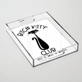 B K!TTY CLUB Sextonesque Atomic Cat Acrylic Tray