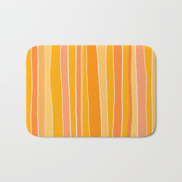 Sunset Stripes Bath Mat