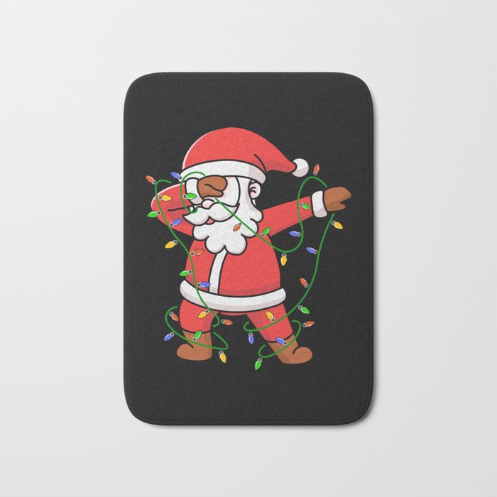 Dabbing Santa Claus Bath Mat