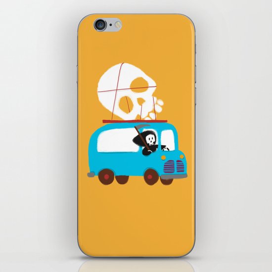 Death on wheels iPhone Skin