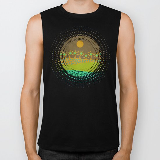 Geometric Spring 02 Biker Tank