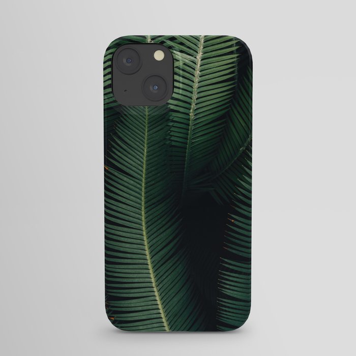 Green Palm Leaves iPhone Case