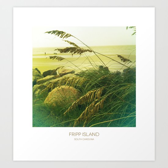 Beach Grass - Fripp Island, South Carolina Art Print