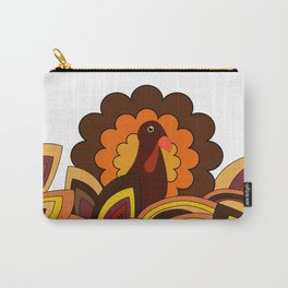 Retro Thanksgiving Turkey Carry-All Pouch