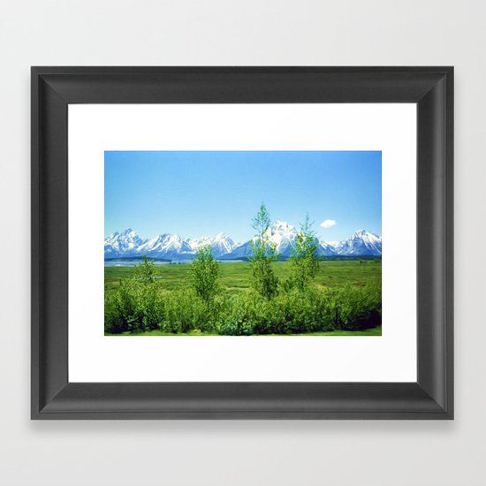 Spring Tetons Framed Art Print