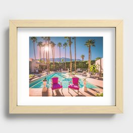 Affluent Opulent Luxe Style 2381 Mid-Century Modern Palm Springs Architecture Recessed Framed Print