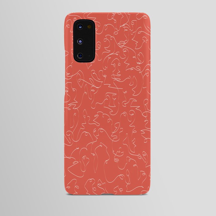 Infinite Faces in Red Android Case