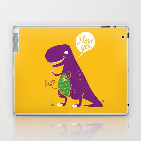 The Friendly T-Rex Laptop & iPad Skin