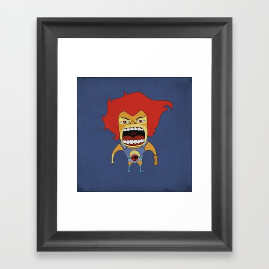 Screaming Lion-O Framed Art Print