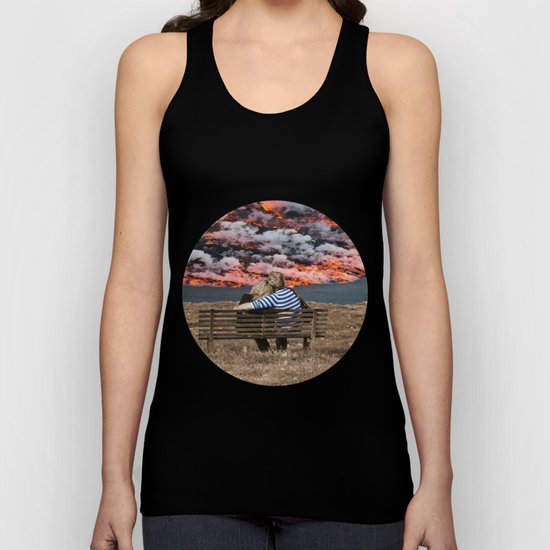 Volcano Eruption Unisex Tank Top