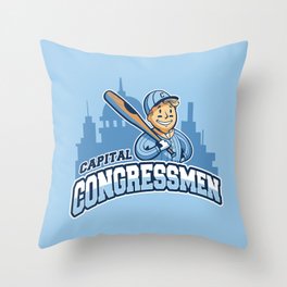 Capital Congressmen Throw Pillow