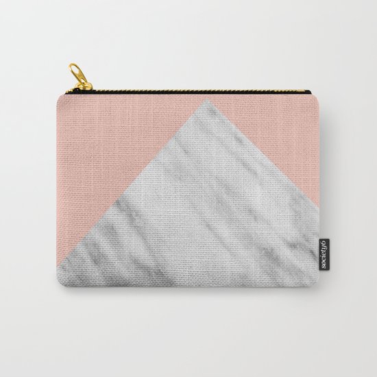 Pink Marble Collage Carry-All Pouch