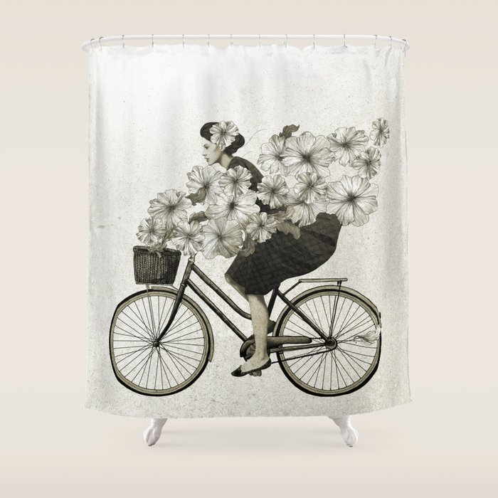 ride Shower Curtain by Laura Graves Society6