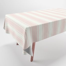 Vintage pastel pink stripes pattern Tablecloth