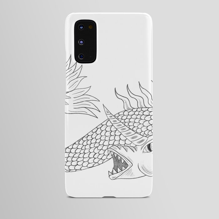 Here there be dragons Android Case