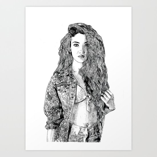 Girl Art Print