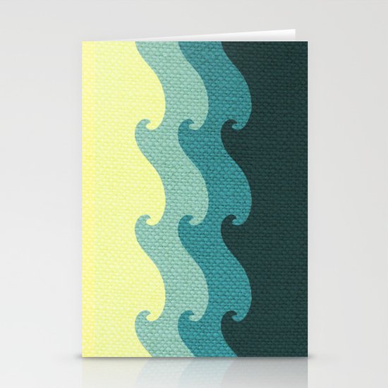 Waves Stationery Cards