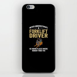 Forklift Operator Driver Lift Truck Training iPhone Skin