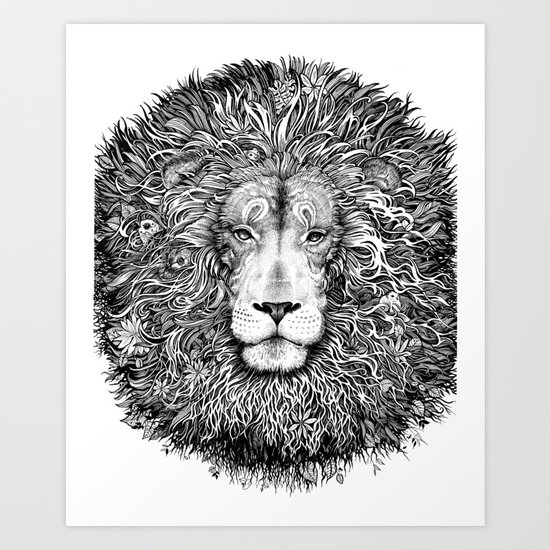 king of the jungle Art Print