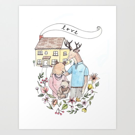 New Family Art Print