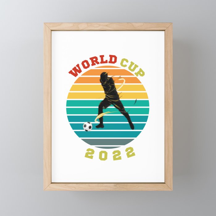 world cup football Framed Mini Art Print