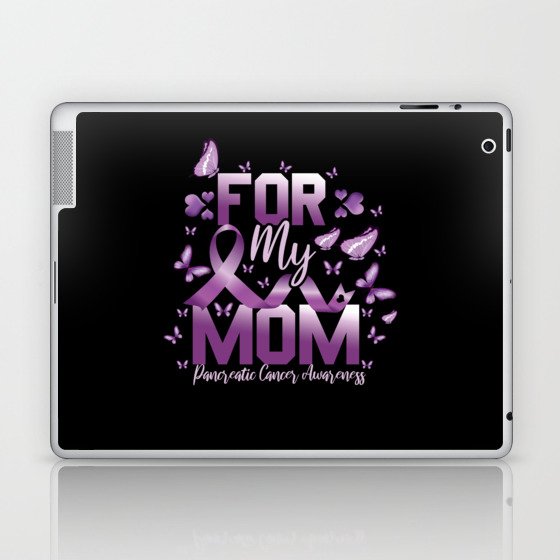 Purple For Mom Pancreatic Cancer Awareness Laptop & iPad Skin