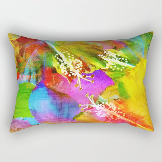 Hibiscus Dream #3 Rectangular Pillow