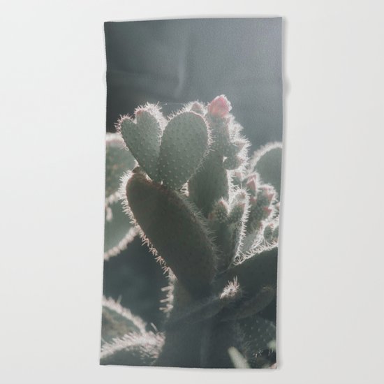 cactus hearts Beach Towel