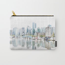Vancouver Skyline Carry-All Pouch | Cityscape, Skyline, Vancouver, Landscape, Britishcolumbia, Digital, Photo, Canada, City, Urbanlandscape 
