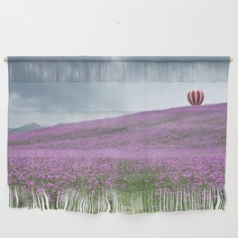 China Photography - Huge Field Of Verbenas Under The Cloudy Sky Wall Hanging