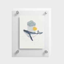 Whale Bath Floating Acrylic Print