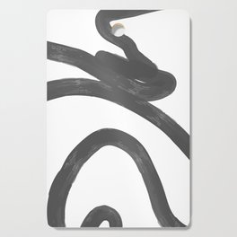 Industrial Decor, Abstract Black Cutting Board