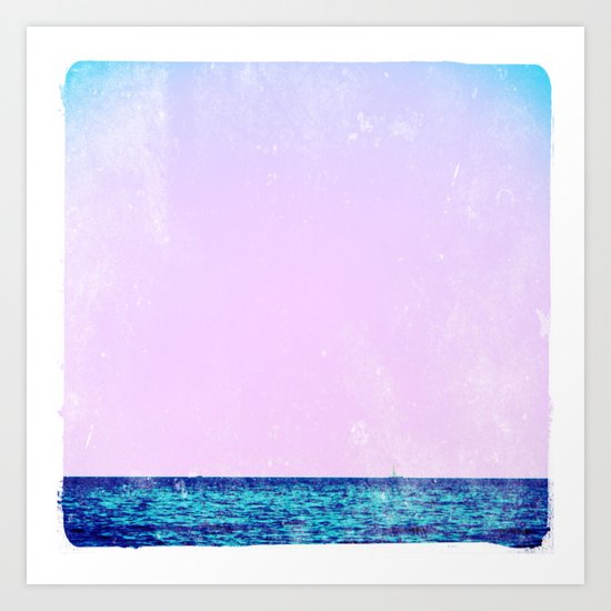 summer sail (lilac) Art Print