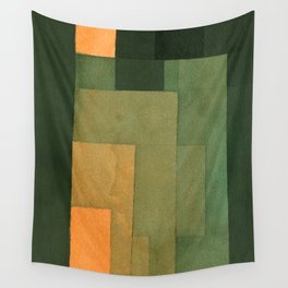Paul Klee "Tower in Orange and Green 1922" Wall Tapestry