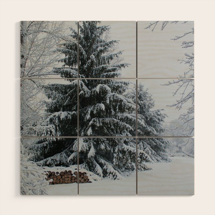 New England Winter Wood Wall Art By Emilybraile Society6