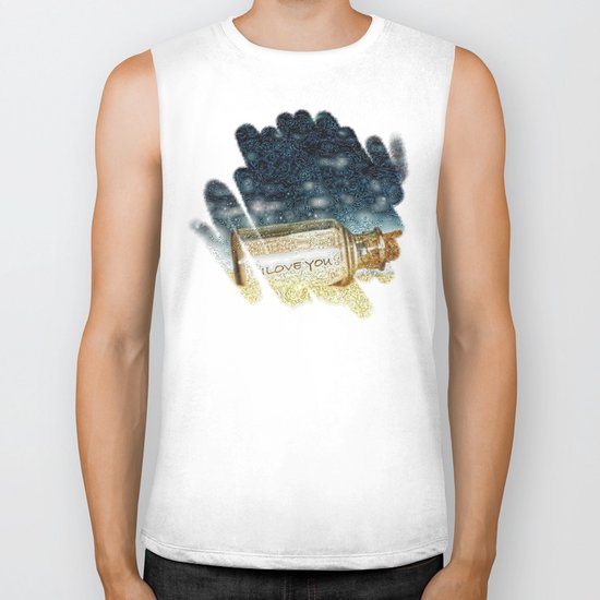 Message in a bottle... Biker Tank