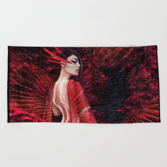 QUEEN OF MY HEART - QUEEN OF ALL HEARTS Beach Towel