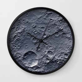 Moon Surface Wall Clock
