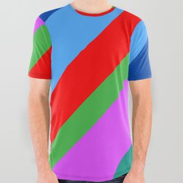 Pride without Prejudice - Rainbow Shadows All Over Graphic Tee