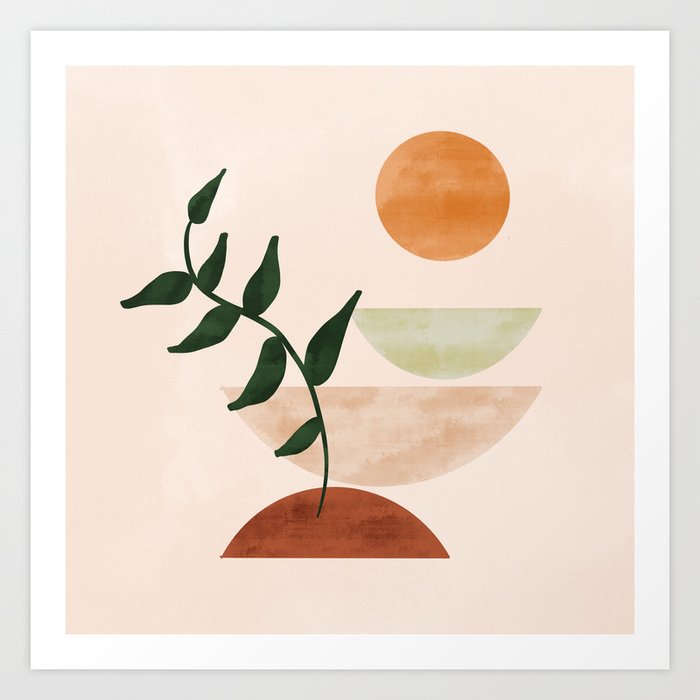 Zen abstract shop art
