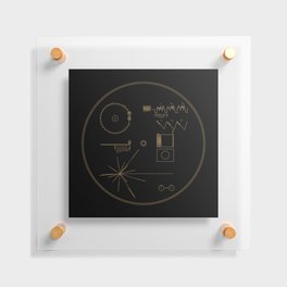 Voyager Golden Record Floating Acrylic Print