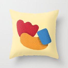 Color Shapes Throw Pillow