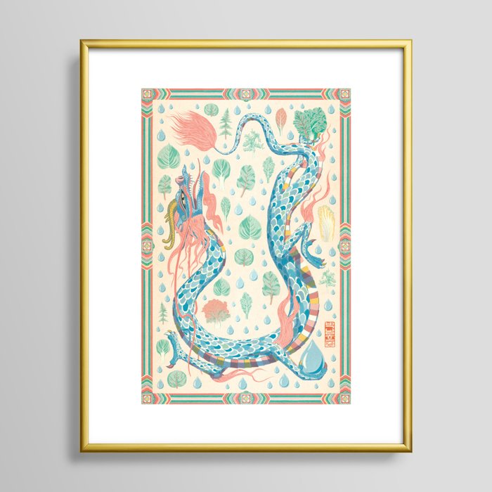 Year of the Dragon Again No Typography Framed Art Print