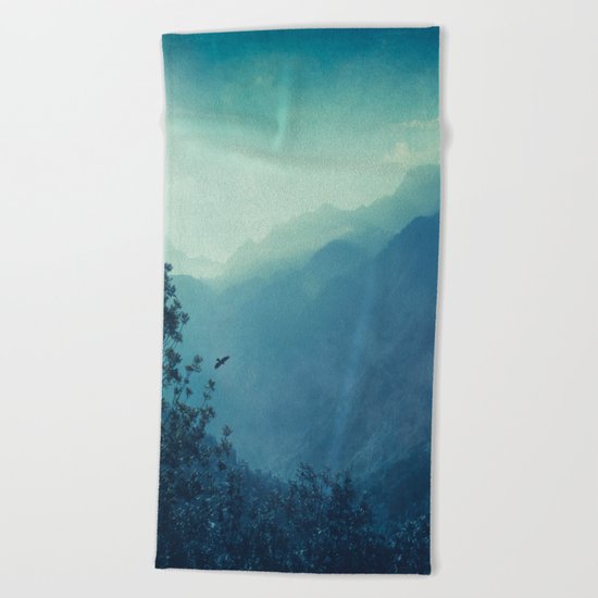 mountain blues Beach Towel