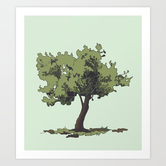 Life is Beautiful Olive Tree Art Print