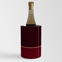 Rich Burgundy Ombre with Gold Stripes Wine Chiller