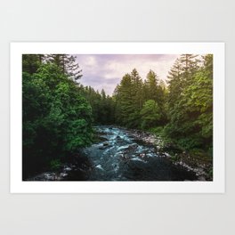 PNW River Run II - Pacific Northwest Nature Photography Art Print